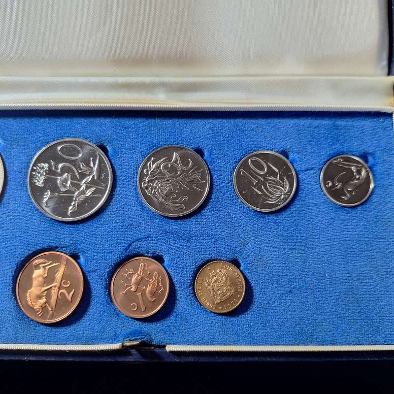 1974 SA Mint Proof Set with Silver 1 Rand