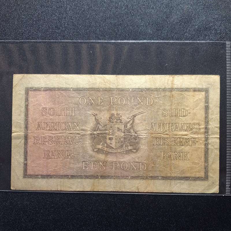1939, 1 Pound J Postmus South Africa Note