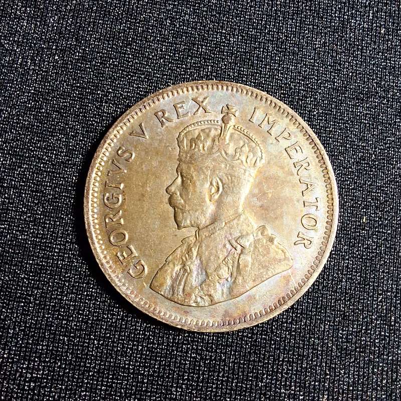 1929 1 Shilling Silver South Africa Coin