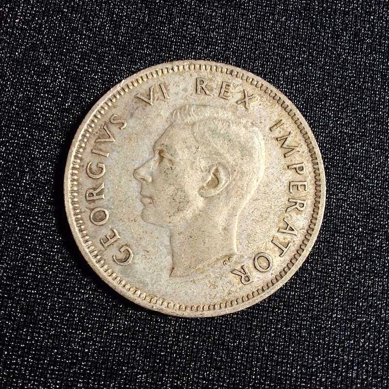 1946 1 Shilling Silver South Africa Coin