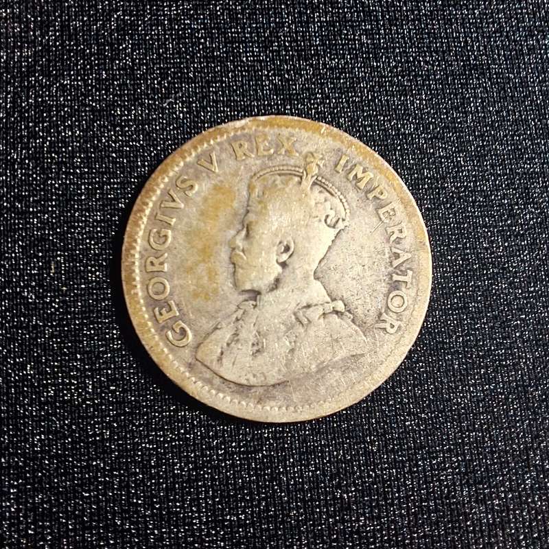 1926 6D Sixpence Silver South Africa Coin