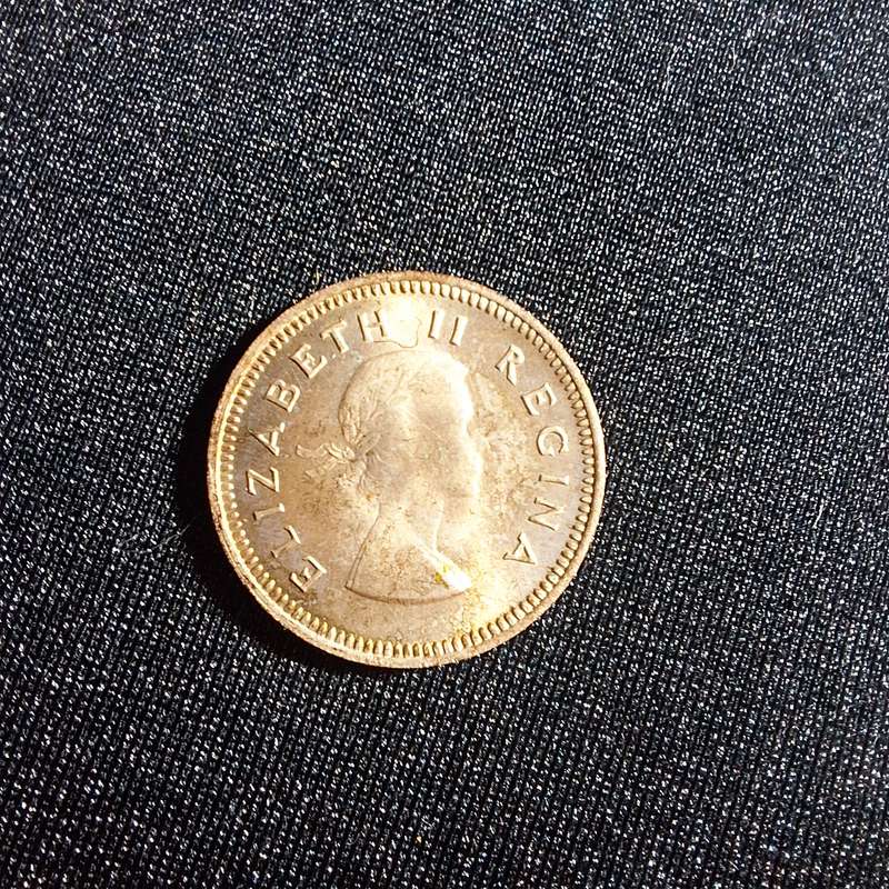 1960 3D Threepence Silver South Africa Coin