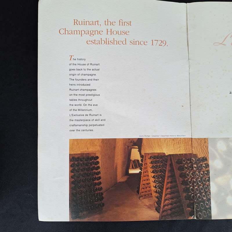 Ruinart L'Exclusive Limited Edition 2142/14000 Champaign in wooden display box