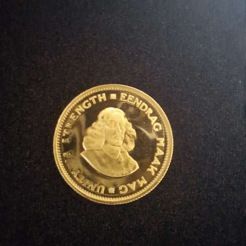 1970 R1 Gold Proof South Africa Coin