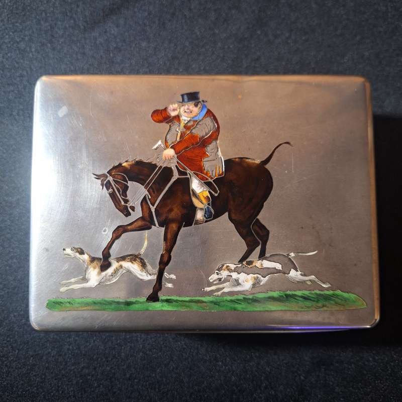 1800's Hallmarked Sterling Silver Cigar Box (736 Grams)