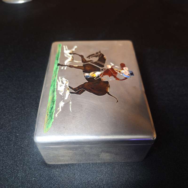 1800's Hallmarked Sterling Silver Cigar Box (736 Grams)