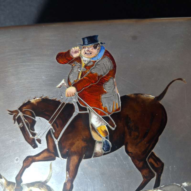 1800's Hallmarked Sterling Silver Cigar Box (736 Grams)