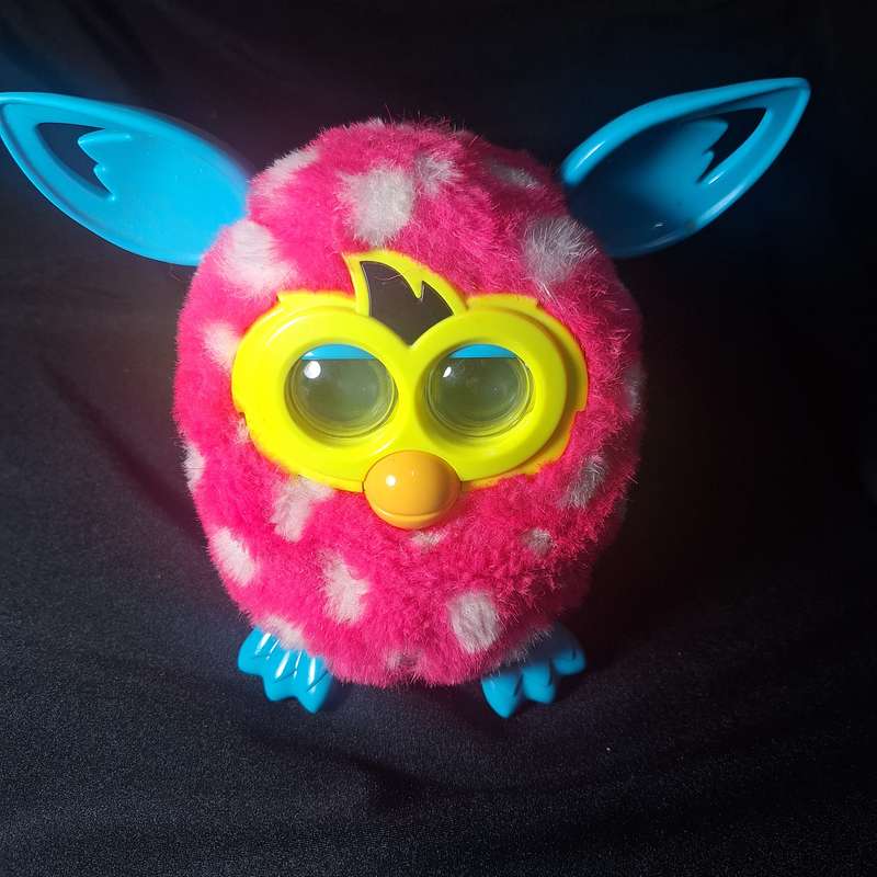 2012 Furby Boom Pink with White Polka Dots Fully working
