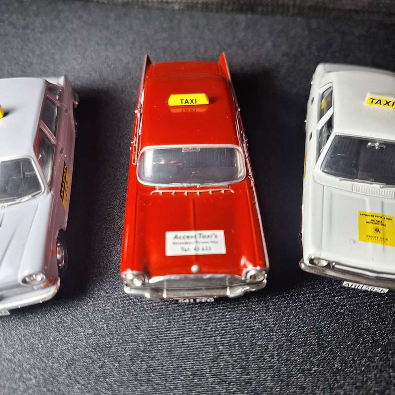 6 x Vanguards Taxi Diecast Model Car Collection