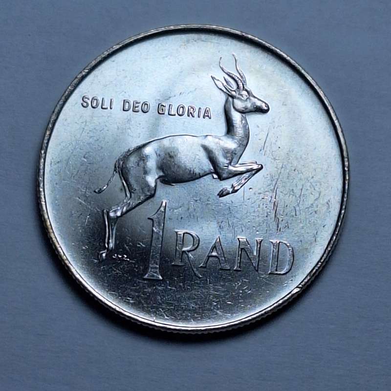1966 Silver 1 Rand South Africa Coin