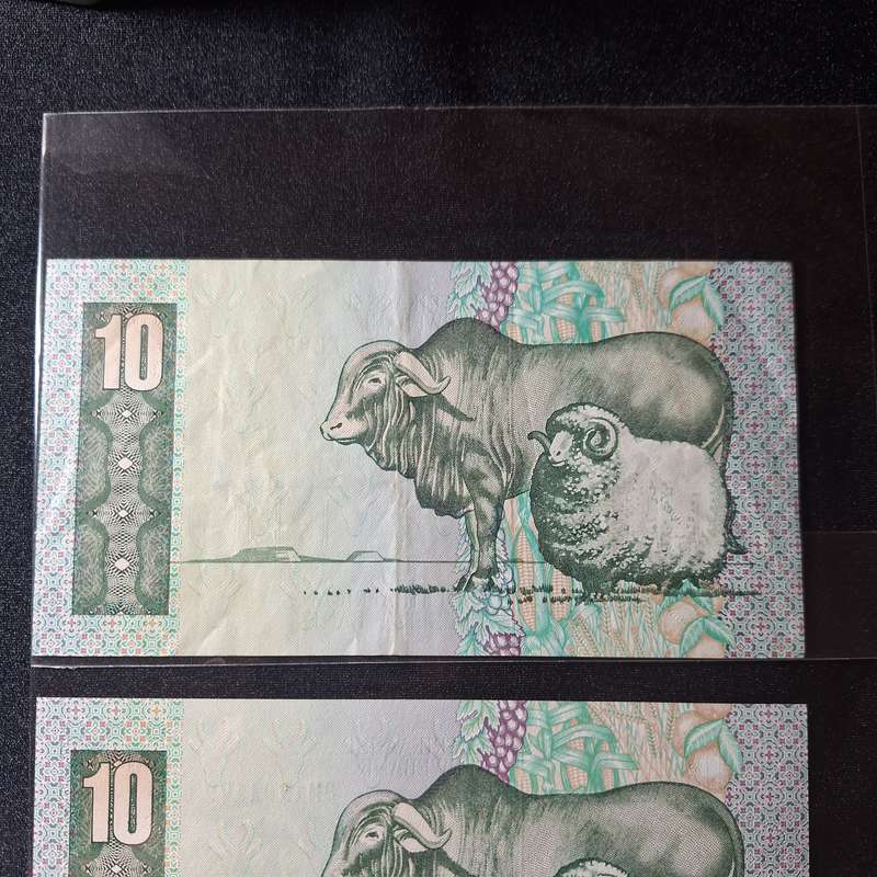 3 x South Africa R10 Notes
