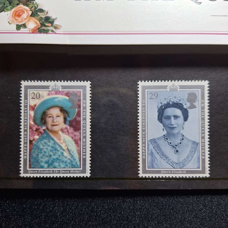 The Queen Mother 90th Birthday Commemorative Stamps