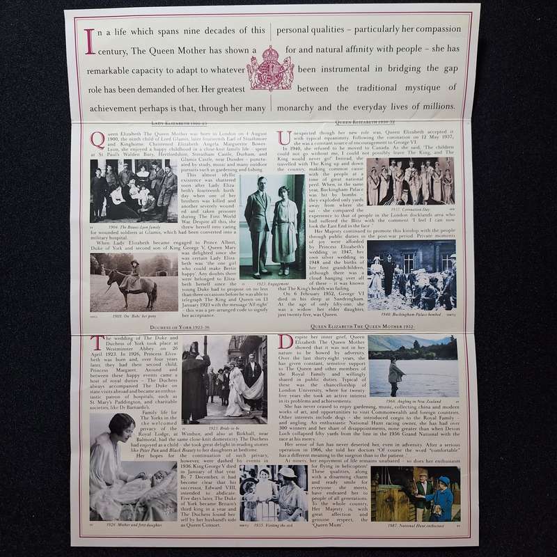 The Queen Mother 90th Birthday Commemorative Stamps