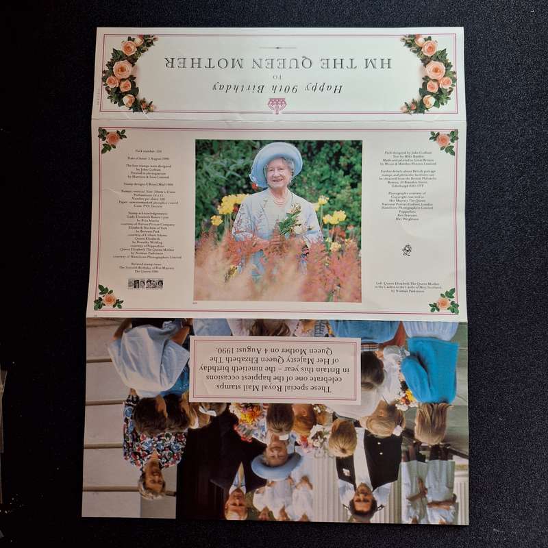 The Queen Mother 90th Birthday Commemorative Stamps