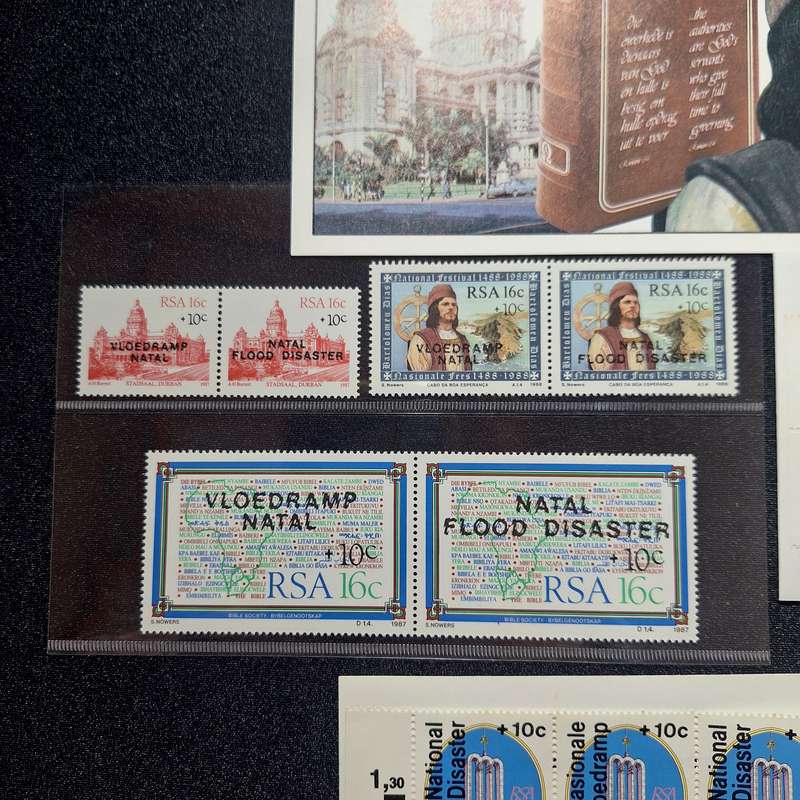 1987/88 Natal Flood Disaster Stamp Set MNH