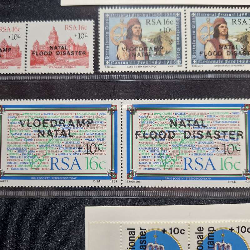1987/88 Natal Flood Disaster Stamp Set MNH
