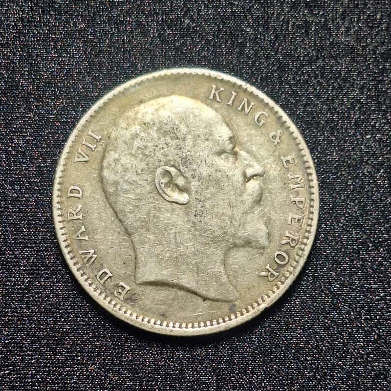 1905 India One Rupee .925% Silver Coin 11.6 Grams