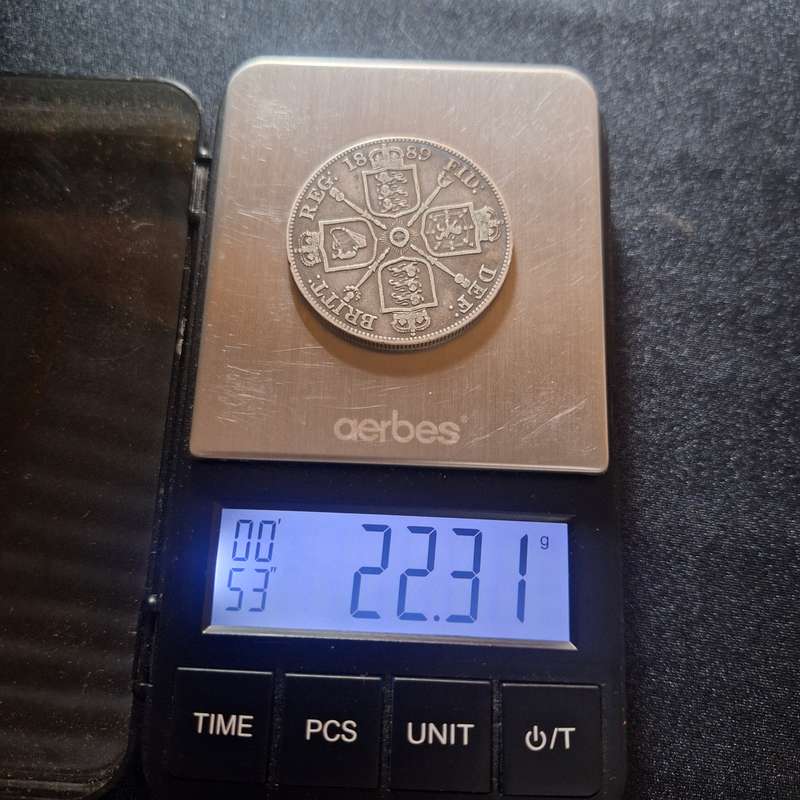 1889 UK Victoria Crown   .925% Silver Coin 22.3 Grams