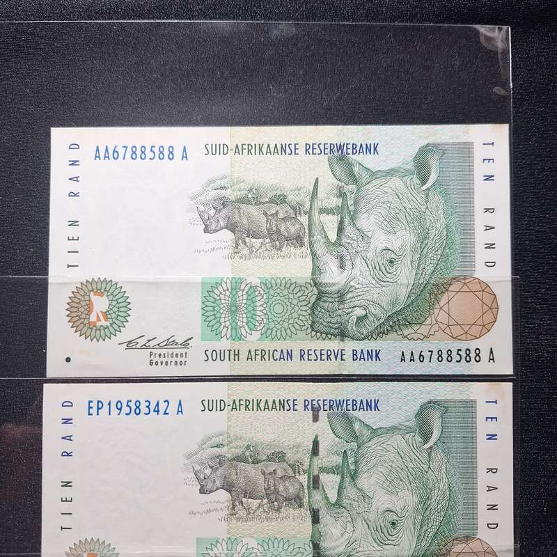 4 x CL Stals 10 Rand Notes