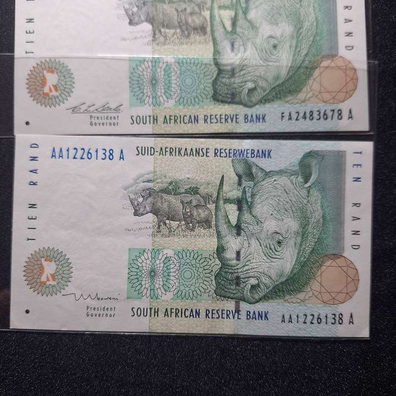 4 x CL Stals 10 Rand Notes
