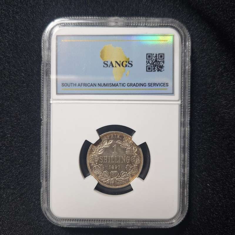1897 SA 1 Shilling Graded MS63 by SANGS