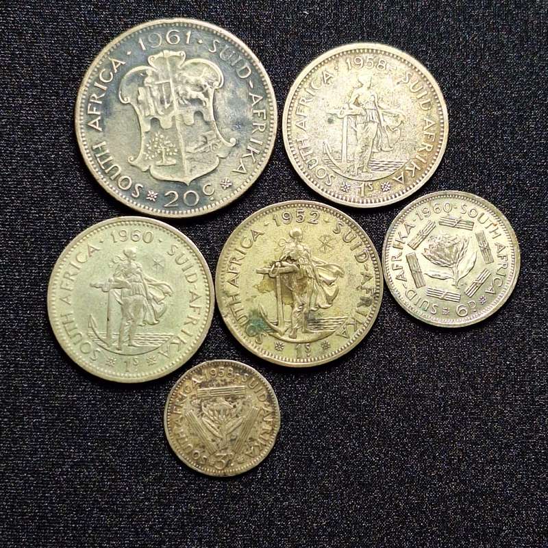 32 Grams Various Dates 50% Silver South Africa Coins