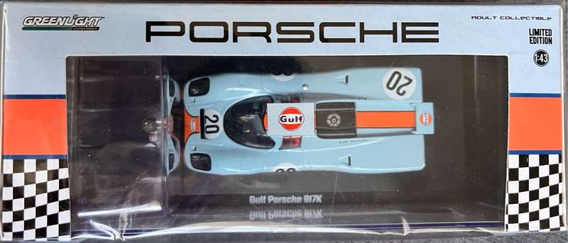 New 1/43 Greenlight Gulf Porsche 917