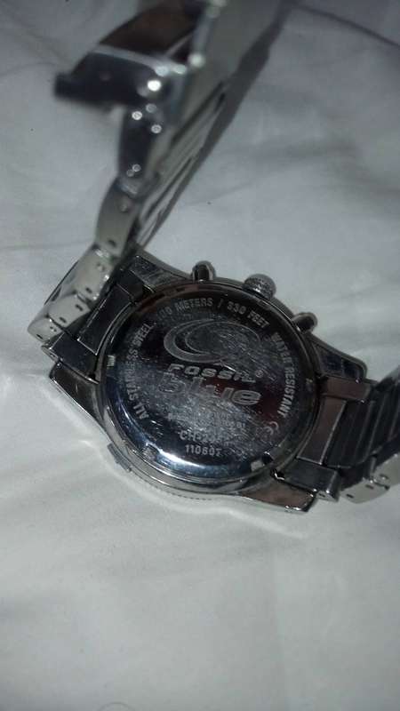 This Fossil Blue Chronograph Men's Wrist Watch CH2455