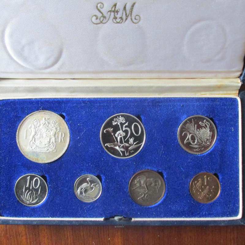 1969 South Africa Proof Set with Silver Rand