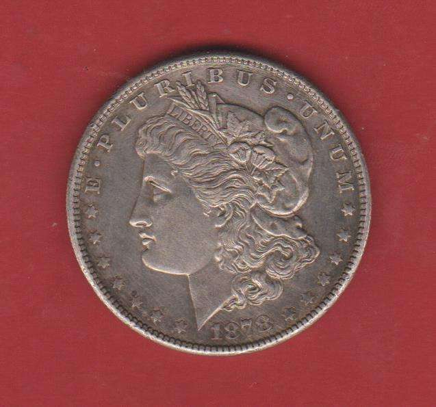 U.S.A SILVER MORGAN DOLLAR 1ST YEAR OF ISSUE 1878 S