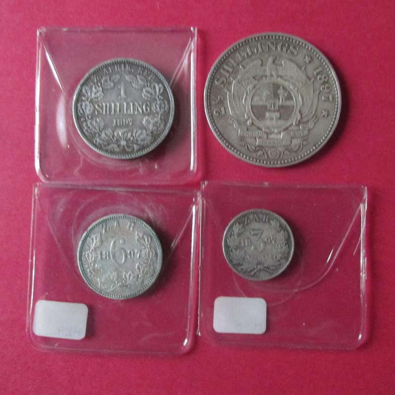 4 Z.A.R SILVER COINS