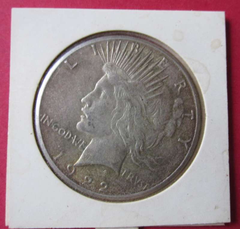 1922 SILVER PEACE DOLLAR - SAN FRANSCISCO MINT