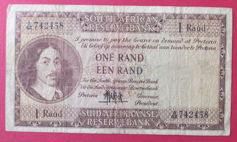 ONE RAND M.H. de KOCK 1961 - 4TH AND ONLY ISSUE