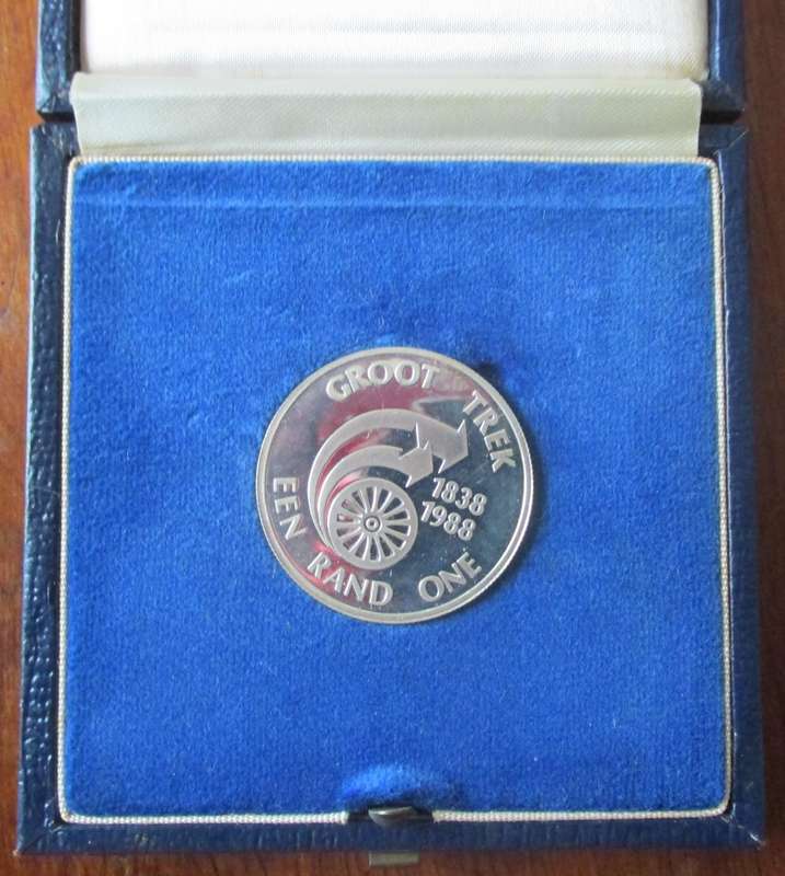 3 PROOF SILVER RANDS + 1 UNC.