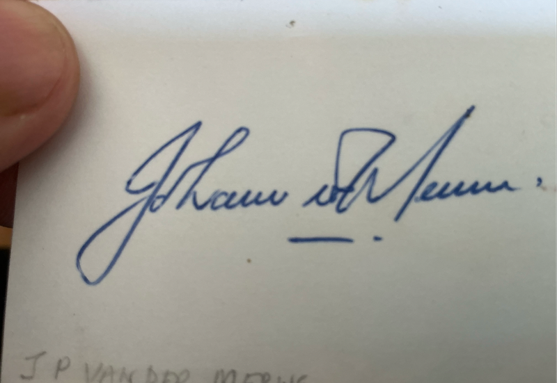 Four Springbok Autographs (1968-1984) w CoA