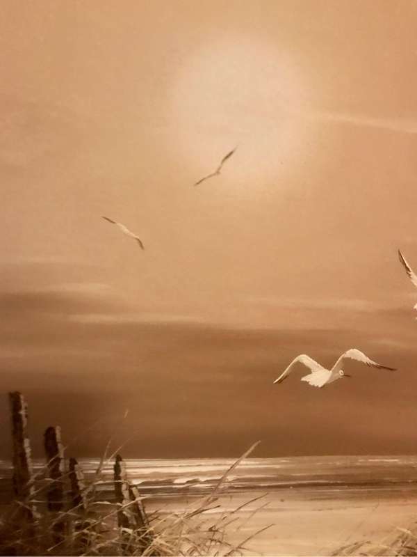 Exceptional Dunlop original painting