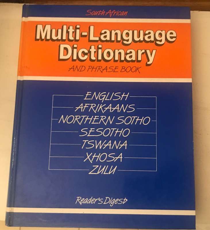 South African multi-language dictionary & phrase book