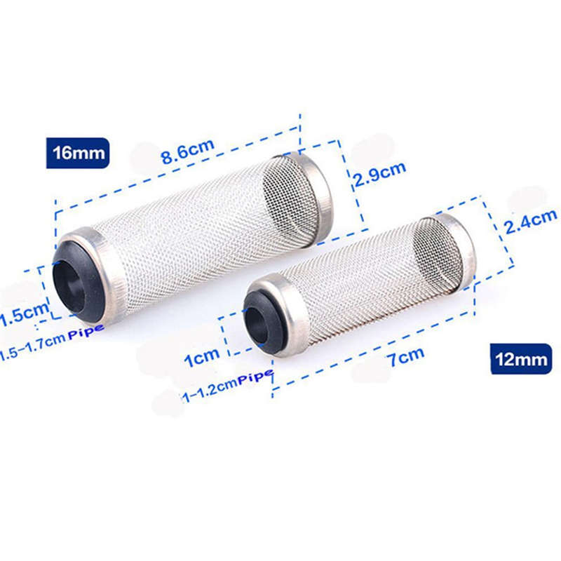 Stainless Steel Mesh intake Filter for 12mm filter intake pipes.(Shrimp Safe)