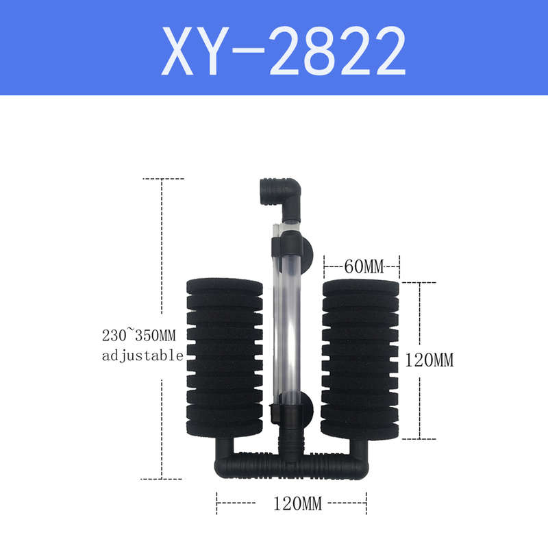 Large double Sponge Filter XY2822 (Shrimp Safe)