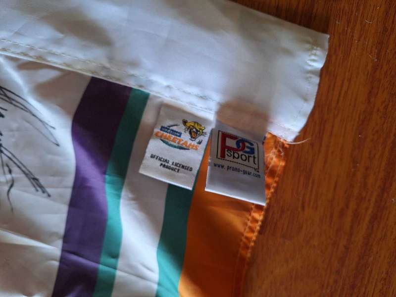 Cheetahs Rugby flag with Signatures