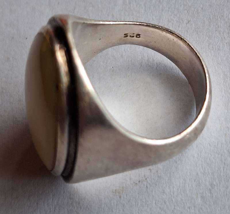 Beautiful Antique Silver Ring and earing set