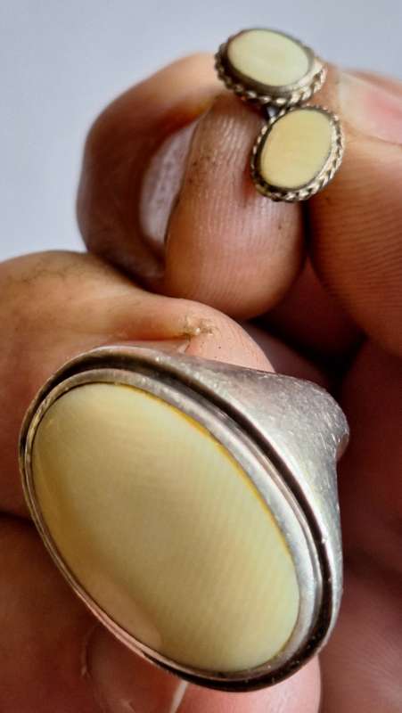 Beautiful Antique Silver Ring and earing set