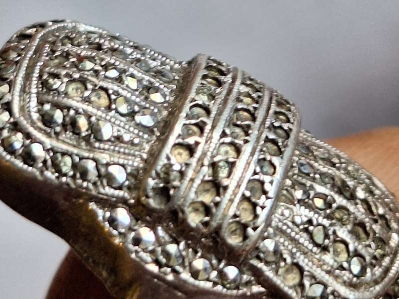 Antique Marquisite silver ring