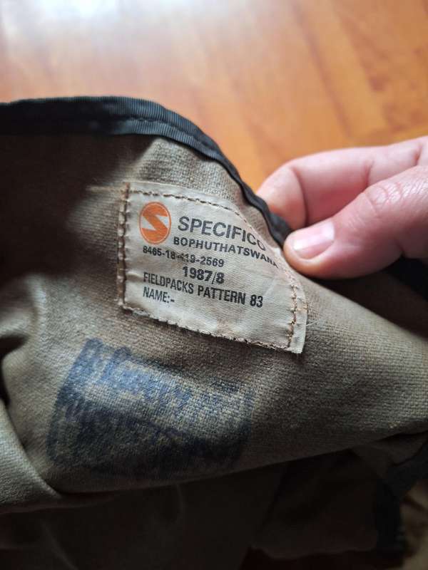 SADF pattern 83 Backpack with frame in very good condition