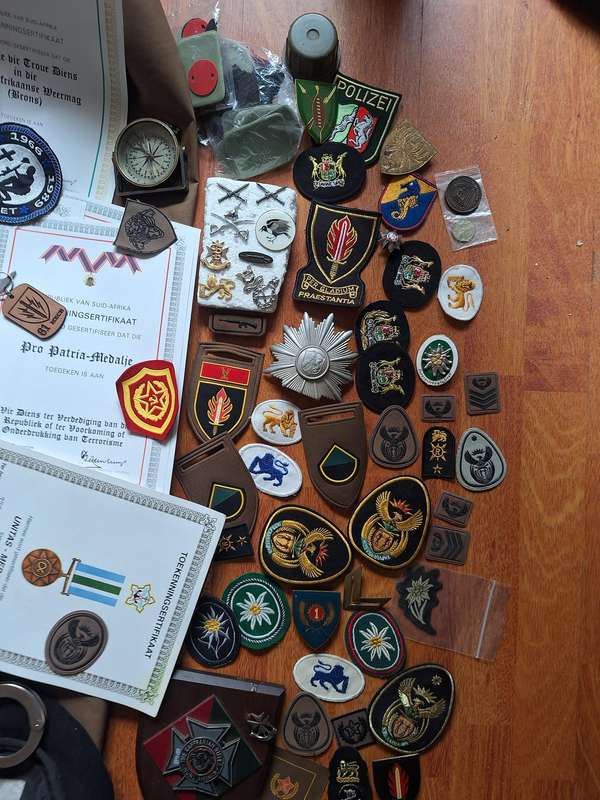 HUGE LOT of SADF and international Military items in one big lot