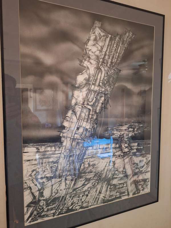 Gavin Du Plessis artwork of 94 Merriespruit tailings dam disaster