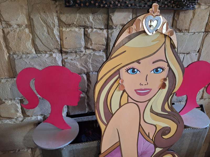 Large Barbie Sign Layered painted wood