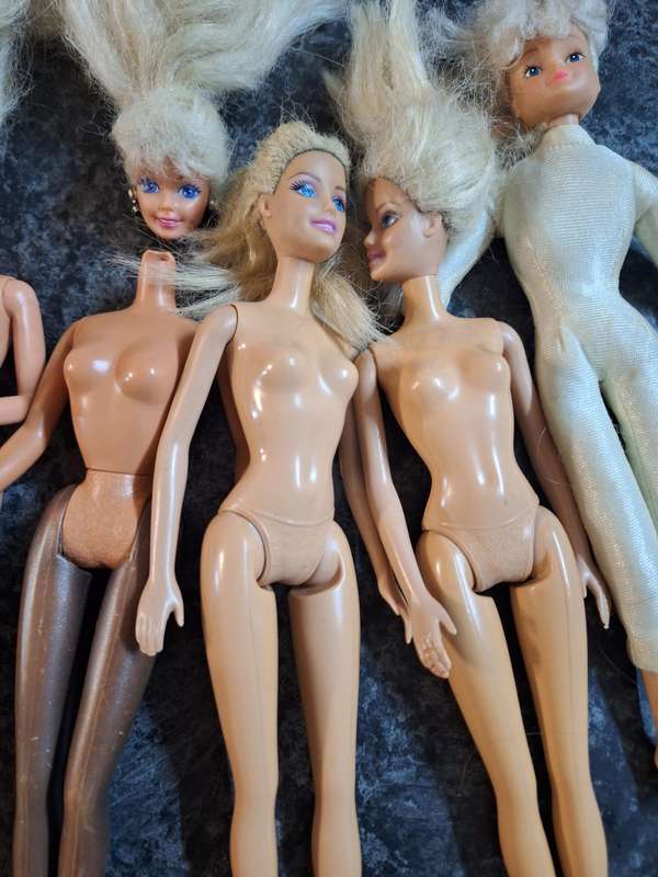 Mixed lot barbie dolls and other