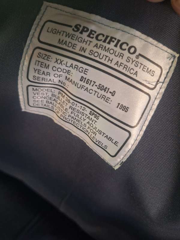 Bullet Proof vest with front and back plates