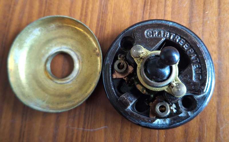 Antique light switch
